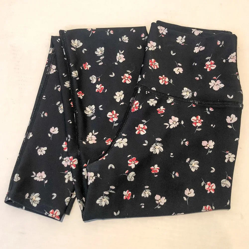 SOUL Soulcycle Floral Bohemian Athleisure Athletic High Waist Leggings Women's X - Picture 2 of 13